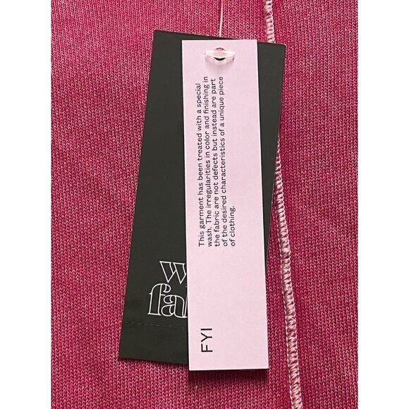 Womens Seamed Front Hooded Sweatshirt Pocket Magenta Pink Wild Fable S - Picture 6 of 6